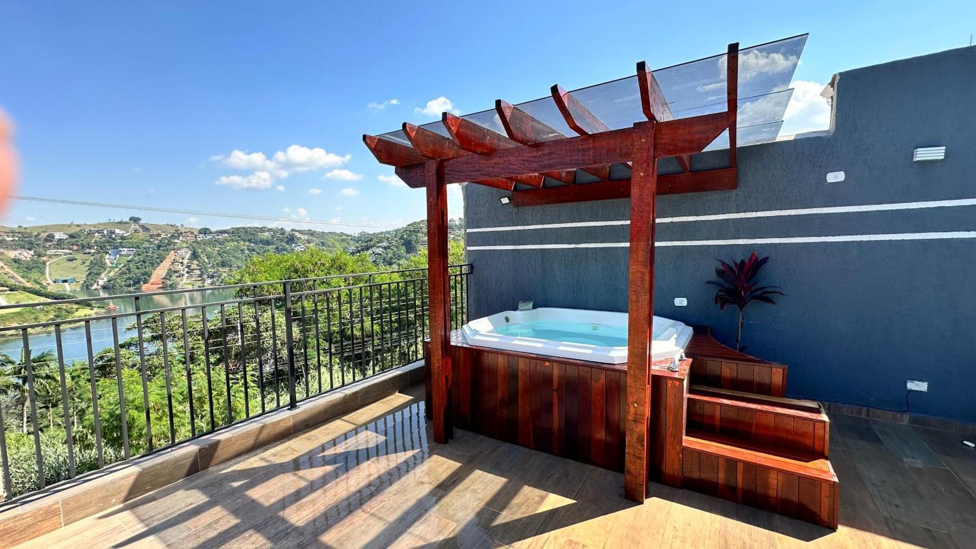 Chacara Gama Em Condominio Igarata-Sp - Jacuzzi Com Hidromassagem, Piscina E Sauna エクステリア 写真